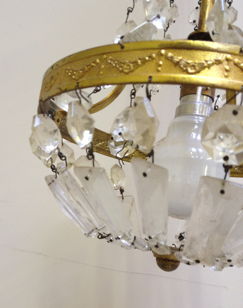 IL2913 SMALL OLD FRENCH CHANDELIER